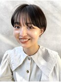 こなれ感*丸みショート/ココアベージュ/グレージュカラー