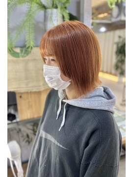 ザ ラボ アングゥ(The Labo ungu) ボブ/オレンジ/ハイトーンカラー