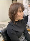 【NIKO】福岡天神大名顔まわりレイヤーミディアムウルフ