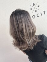 ヘアーアンドスパソシット(HAIR&SPA SOCIT)&nbsp;グレージュバレ×くびれミディアム