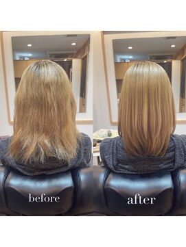 リアン 四条大宮店(Lien) 縮毛矯正+髪質改善トリートメント+カット（リタッチ可）