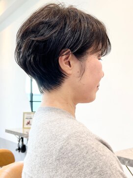 ファチュール(fAture.) イメチェンくびれ丸みショート小顔愛されグレージュ40代50代60代