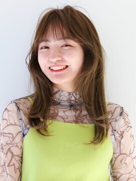 ガリカ 大名(Gallica) 【Gallica】くびれヘア/シースルーバング/オリーブベージュ