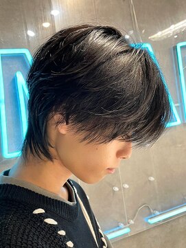 エルマーク 梅田(L-MARK) センターパートニュアンスパーマ韓国カルマパーマコンマヘア