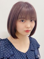 ロンド シャルム 吉祥寺(Lond charme) ボブ 内巻き ワンカール ピンクブラウン