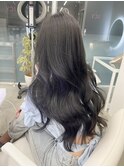 ＊ブリーチなし透明感暗髪ブルーグレージュブルーアッシュグレー