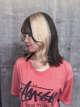 ザ オーダー(THE ORDER) ブロックカラー/セクションカラー/ブロンド×ブラウン