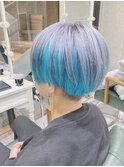 【DAYS 原宿】ブリーチデザイン　グレー　韓国マッシュ