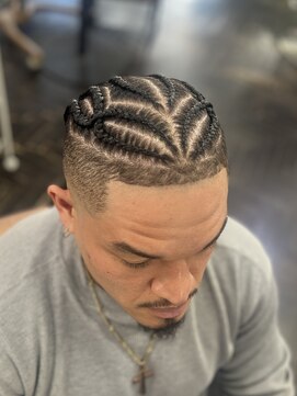 バイブアンドアネックス(VIBE & ANNEX) デザインコーンロウ＋スキンフェード