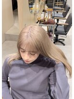 スタン 渋谷(Stam)&nbsp;ナチュラルブロンドベージュ春カラー透明感ケアブリーチ渋谷駅