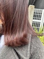 サル(saru)&nbsp;#切りっぱなし × #ピンクブラウン