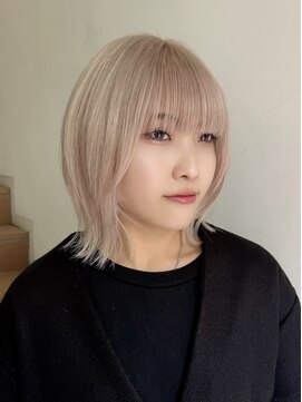 サンク 原宿 表参道(cinq) 切りっぱなしボブ長めボブナチュラルボブ結べるボブ前下がりボブ