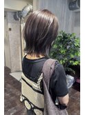 ラベンダーグレーブリーチなしダブルカラー