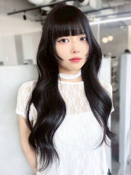 ワン バイ ジ エクト(One by The Ect) 【韓国風ヘア】姫カットレイヤー/韓国風巻き/くすみベージュ