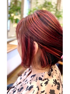 ココモ(cocomo) ハイライトデザインカラーレッド♪