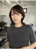 結べるくびれボブ/小顔ミディアム/赤み消し透明感/縮毛矯正/池袋