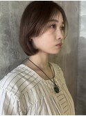 透明感カラー／ブラウン／ボブ
