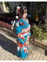 ファーレンピュアスウィート(fahren-pure-suite)&nbsp;振袖着付けメイクアレンジヘア編み下ろし