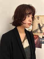 ニーム(nimes)&nbsp;ボブパーマ/暖色カラー/バーガンディ/ドライパーマ