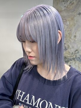 ソル ジングウマエ(SOL JINGUMAE) 表参道ハイトーンカラーショートヘアボブブロンドペールカラー