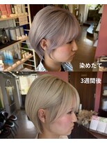 グート ヘアーメイク(gut HAIR MAKE) ラベンダーの色落ちはとっても可愛いです!