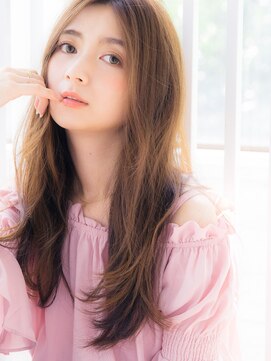 トレ(TRE) TRE南流山 ミルクティーベージュ×ゆるふわハッシュカットp