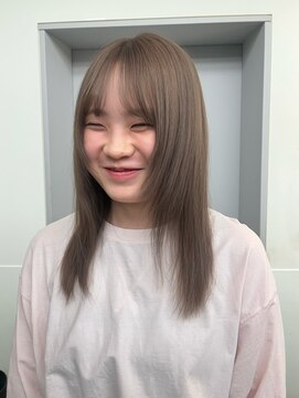 ローレン(LOREN) 透明感髪質改善ベージュダブルカラーミルクティーグレージュ