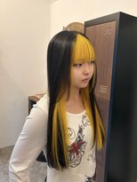 シールドヘアー 沖縄 新都心(C'LD Hair) インナーデザイン/イエロー/那覇美容室/新都心美容室