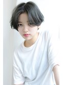 【Rose/京橋】センターパート＿シルバーグレーボブ★i