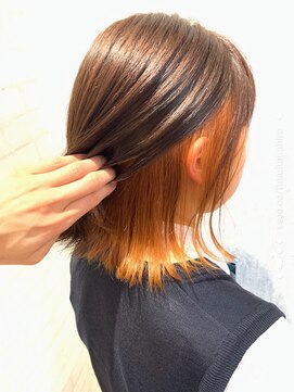 ジーナ 福岡天神(Zina) ビビットオレンジインナーカラー☆