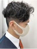 鬼舞辻無惨パーマ#ツーブロック#鬼滅の刃#時短スタイリング