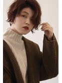 大人可愛い20代30代40代イメチェンレッドブラウン似合わせカット