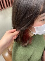 タヒエ(tahie) #インナーカラー #レッドカラー　