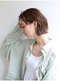 くびれヘア　透明感　ミントベージュ