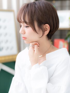 カバーヘア ブリス 戸田公園西口店(COVER HAIR bliss) ★ベージュピンク前下がり小顔大人ボブショート20代30代40代★8