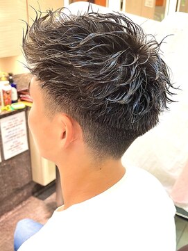 銀座マツナガ 浅草店 ツイストスパイラルパーマ/ツーブロック/アップバング/ビジネス