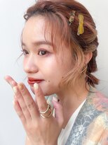 ネオリーブアイム 横浜西口店(Neolive aim)&nbsp;ボブアレンジ  後れ毛がかわいいヘアアレンジ【横浜】w