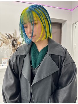 アディション 渋谷(ADITION) 【ADITION渋谷】いさなダブルカラー　イエロー×ブルー