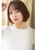 斜めバングタイトストレートシルキーボブZ北浦和20代30代40代
