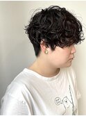 ハンサムマッシュパーマ