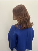 ピンクベージュ×傷ませないブリーチ