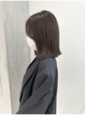 YOKE 20代30代40代切りっぱなしボブオリーブグレージュ赤みなし