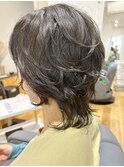 ミディアムウルフ×コスメパーマ