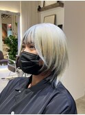 ショートウルフカットネオウルフカット顔まわりレイヤーカット