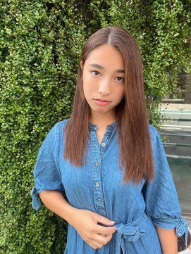 ヴァージ(Verge) レイヤーカット/ウェーブパーマ/前髪/こなれミディ[代官山駅]