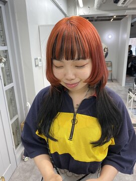 ヴェルダ 池袋店(verda) マッシュウルフ×オレンジカラー◎Yamamoto