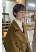 透明感ショートヘア