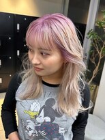 シーク 天神(SEEK)&nbsp;ラベンダーピンク/ブロンド/ベージュ/ケアブリーチ／ハイトーン