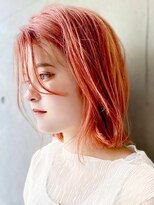 ビス ヘア アンド ビューティー 西新井店(Vis Hair＆Beauty)&nbsp;ペールオレンジ×ハイトーンカラー×キャロットオレンジ