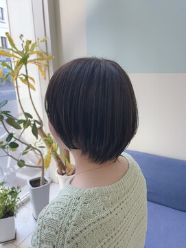 マテカ ヘアー(mateca hair) ショートボブ×ツヤ感カラー